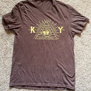 Brown Graphic Mens KY Bourbon T-Shirt